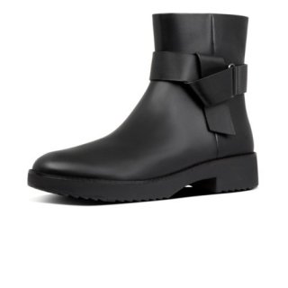 KNOT ANKLE BOOTS - ALL BLACK