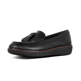 PETRINA PATENT LOAFERS - ALL BLACK