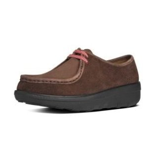 Loaff TM lace up moc- chocolate brown