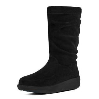 Loaff TM slouchy knee boot - black suede