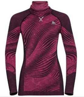BL TOP FACEMASK L/S BLACKCOMB ECO - FESTIVAL FUCHSIA / SPACE DYE
