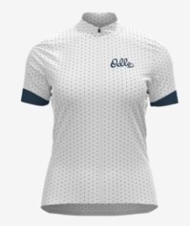 T/SHIRT S/U COLLAR S/S FULL ZIP ESSENTIA - WHITE / BLUE WING TEAL