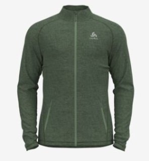 MID LAYER HOODY FULL ZIP ASCENT PW 220 - ODLO GRAPHITE GREY
