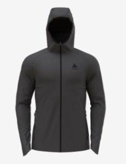 MID LAYER HOODY FULL ZIP ASCENT PW 220 - ODLO GRAPHITE GREY