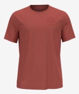 T/SHIRT CREW NECK S/S ASCENT 365 LINEAR - KETCHUP MELANGE
