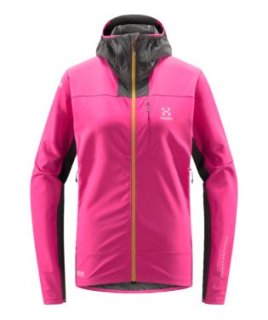 L.I.M HYBRID SOFTSHELL JACKET WOMEN - ULTRA PINK/AUTUMN LEAVES