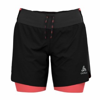 2 IN 1 SHORTS AXALP TRAIL 6 INCH - BLACK   SIESTA