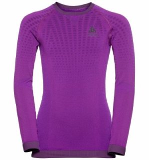 BL TOP CREW NECK L/S PERFORMANCE WARM EC - PURPLE CACTUS FLOWER   CHARISMA