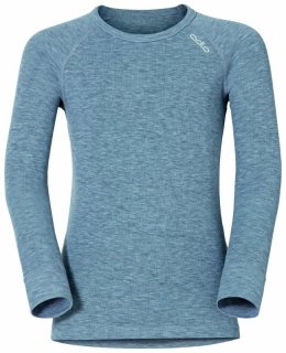 BL TOP CREW NECK L/S ACTIVE WARM ECO KID - GREY MELANGE